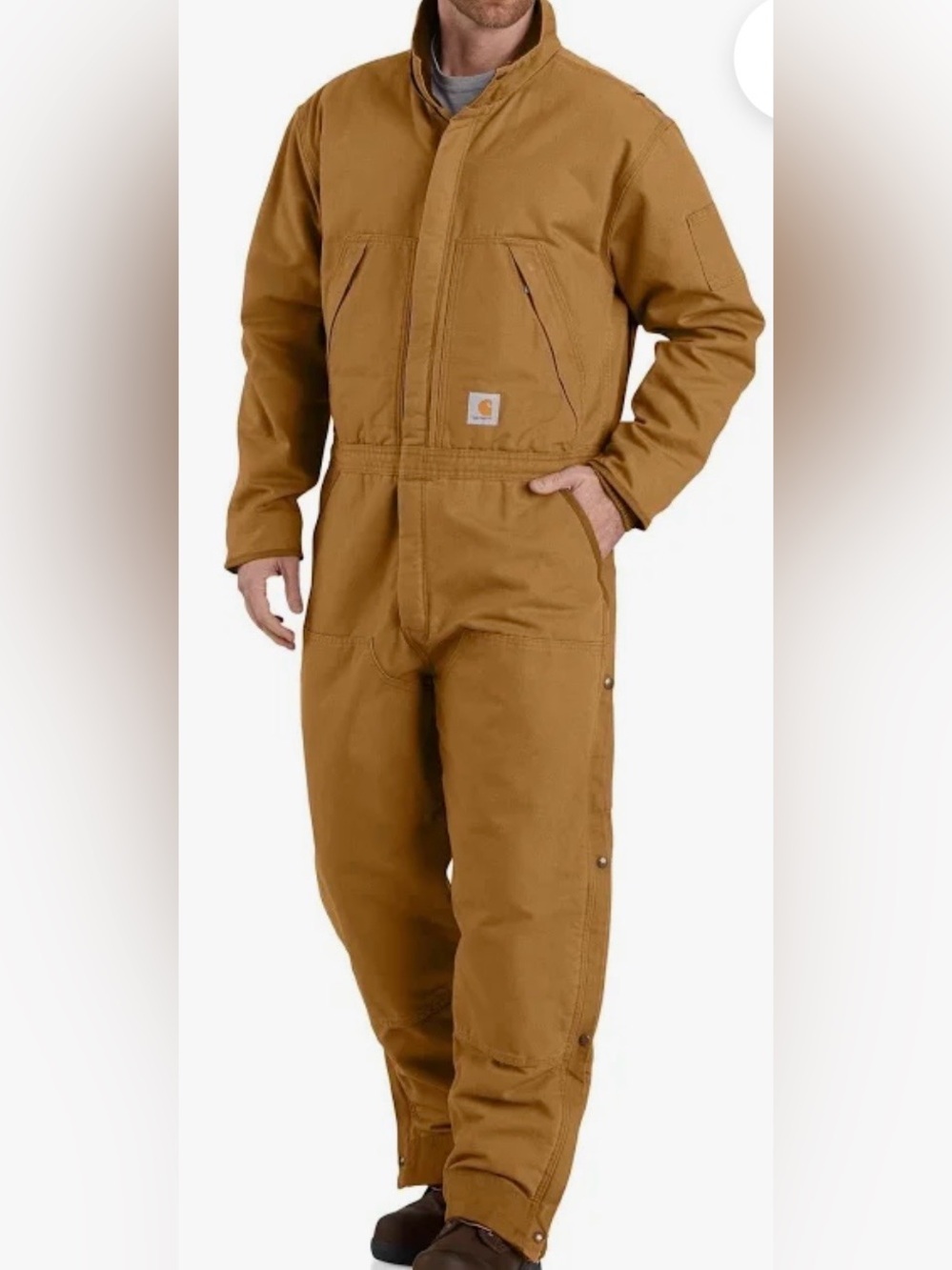 Carhartt Loose Fit Washed Duck Insulated Coverall Size 2XL Short NWT